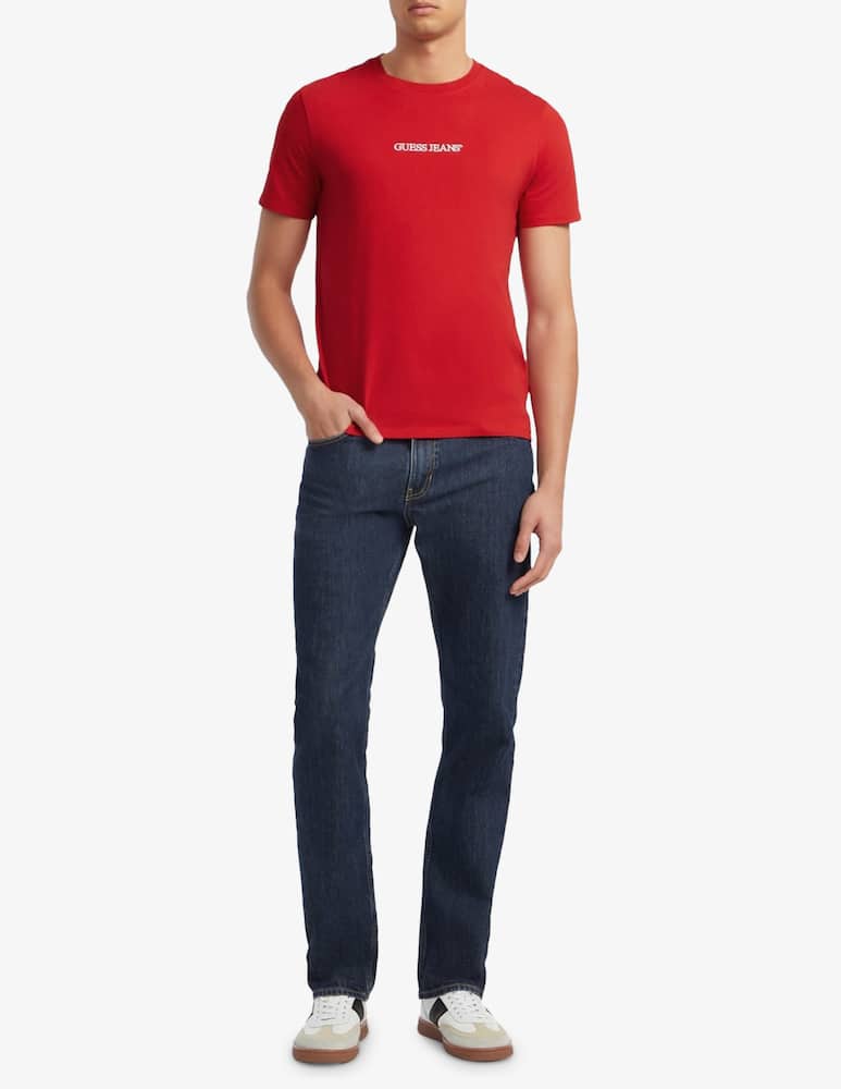 rinascente Guess Jeans Logo crewneck t-shirt