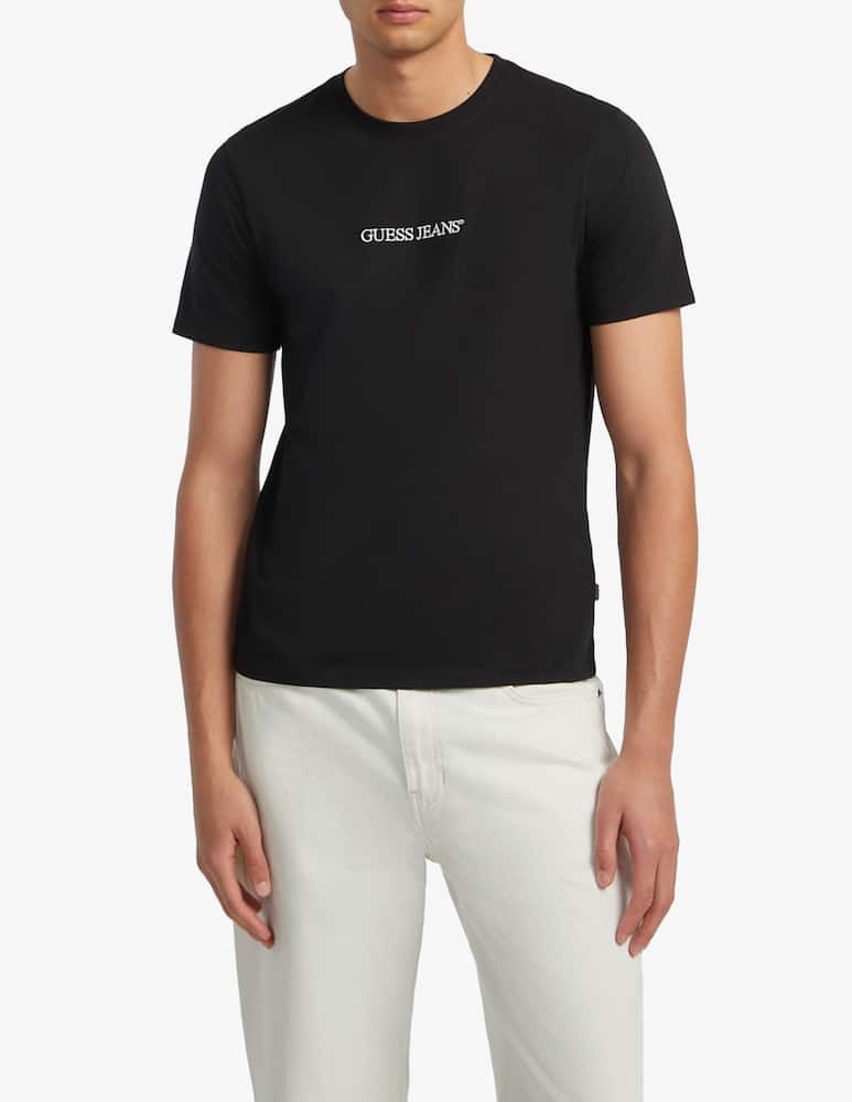 rinascente Guess Jeans Logo embroidered t-shirt