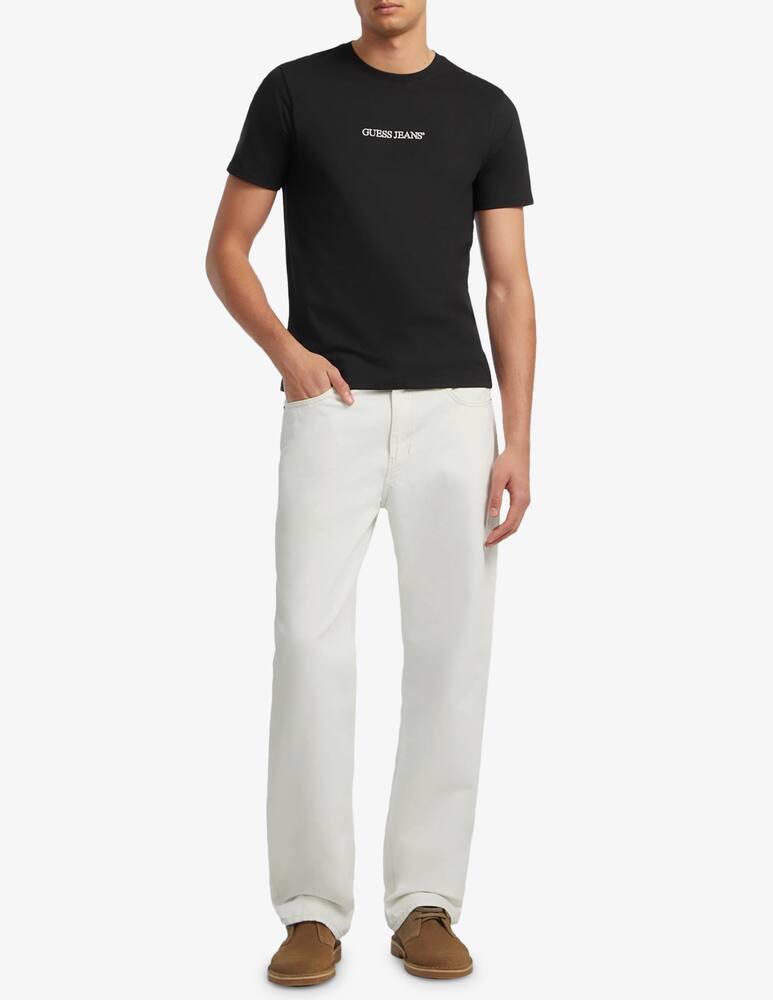 rinascente Guess Jeans Logo embroidered t-shirt