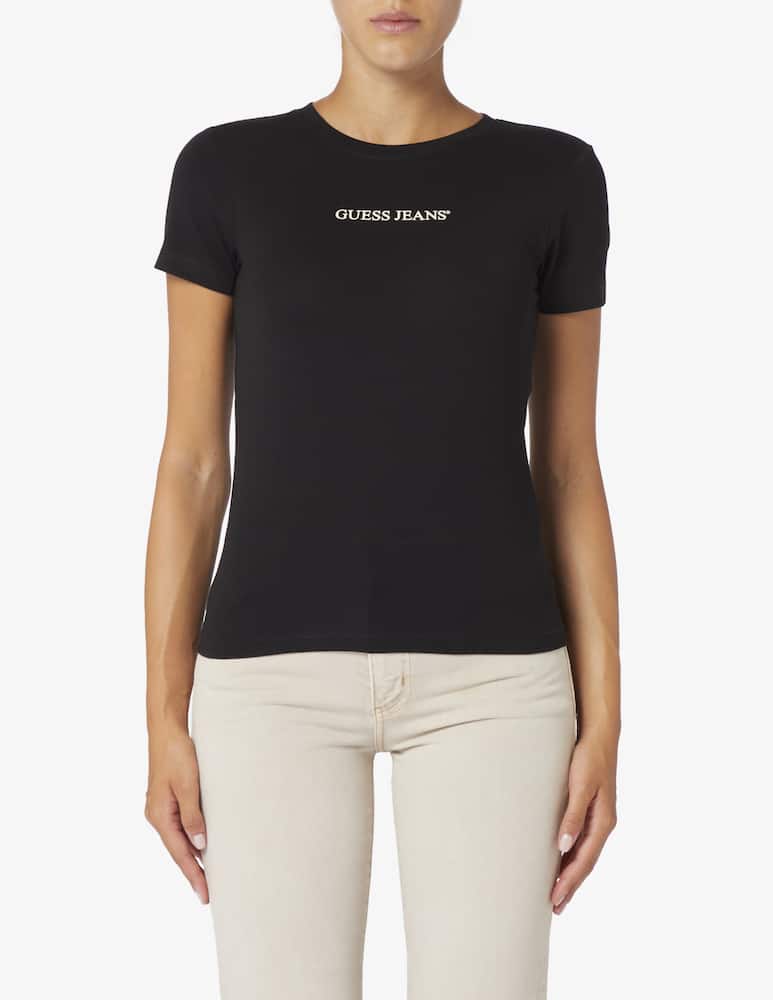 Guess Jeans T-shirt slim con stampa logo GJ - immagine 1 Guess Jeans T-shirt slim con stampa logo GJ - immagine 1