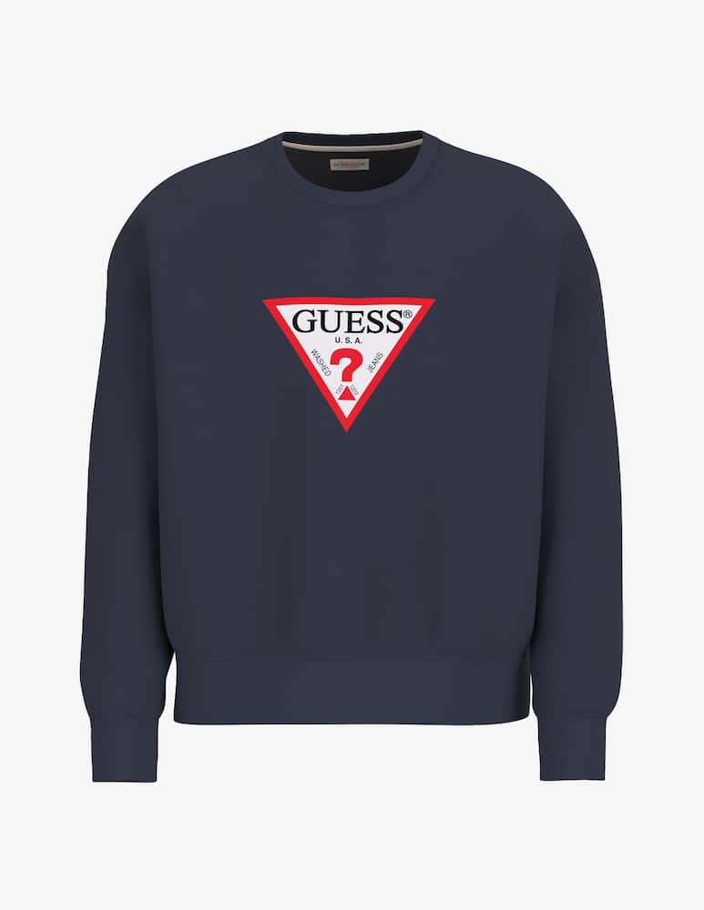 Guess Jeans Felpa girocollo big triangle - immagine 1 Guess Jeans Felpa girocollo big triangle - immagine 1