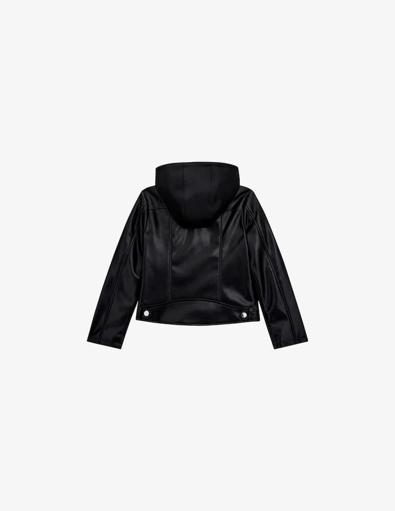 Guess Giacca in pelle con cappuccio - immagine 2 Guess Giacca in pelle con cappuccio - immagine 2