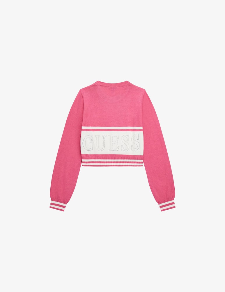 Guess Maglione in misto cotone con logo - immagine 2 Guess Maglione in misto cotone con logo - immagine 2