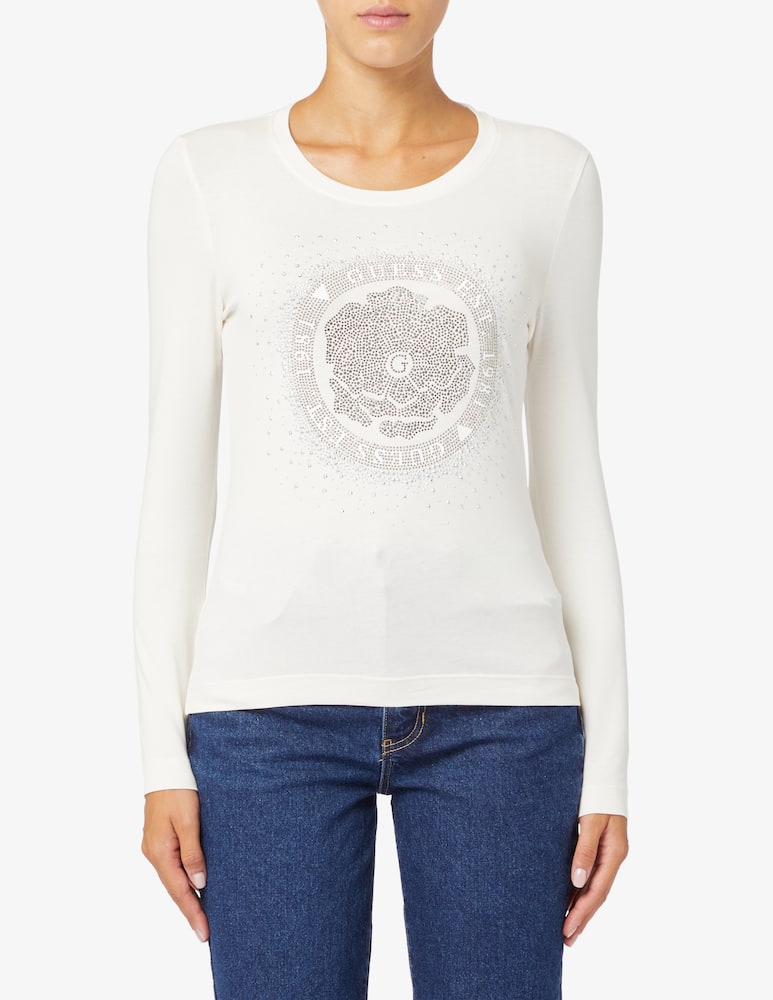 Guess Top a manica lunga in cotone - immagine 1 Guess Top a manica lunga in cotone - immagine 1