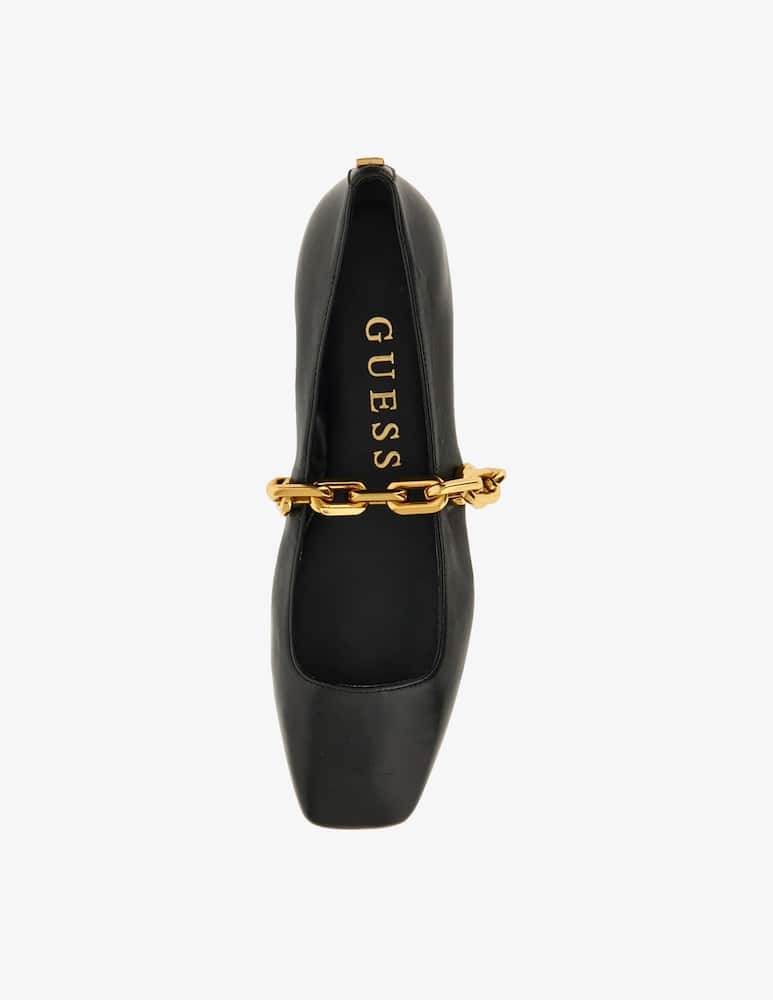 Guess Ballerina in pelle con catena Levy - immagine 3 Guess Ballerina in pelle con catena Levy - immagine 3