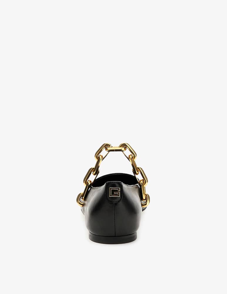 Guess Ballerina in pelle con catena Levy - immagine 4 Guess Ballerina in pelle con catena Levy - immagine 4