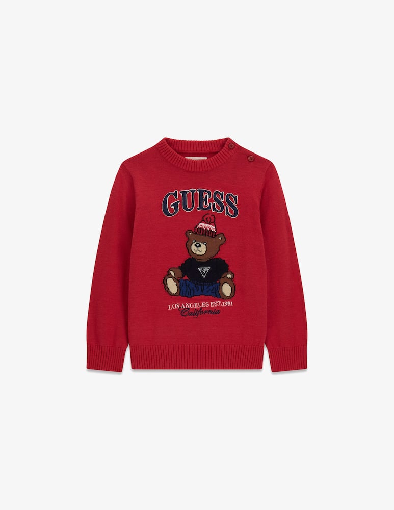 rinascente Guess Logo bear sweater