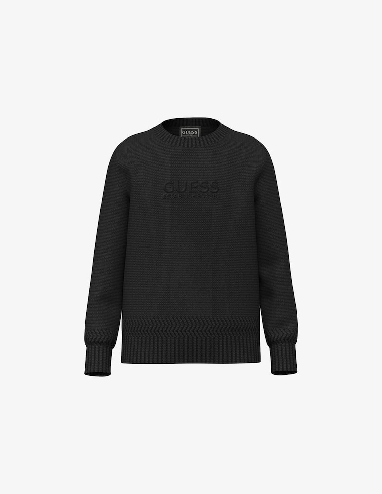 Guess Maglia girocollo con logo - immagine 1 Guess Maglia girocollo con logo - immagine 1
