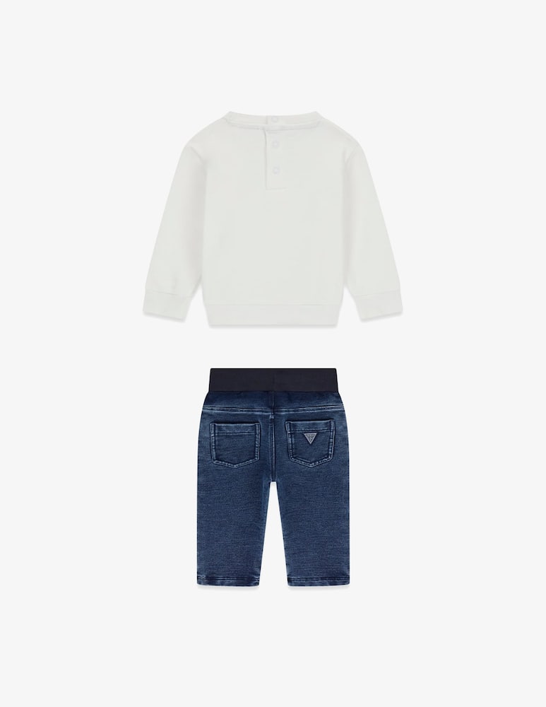 Guess Set felpa e jeans in maglia - immagine 2