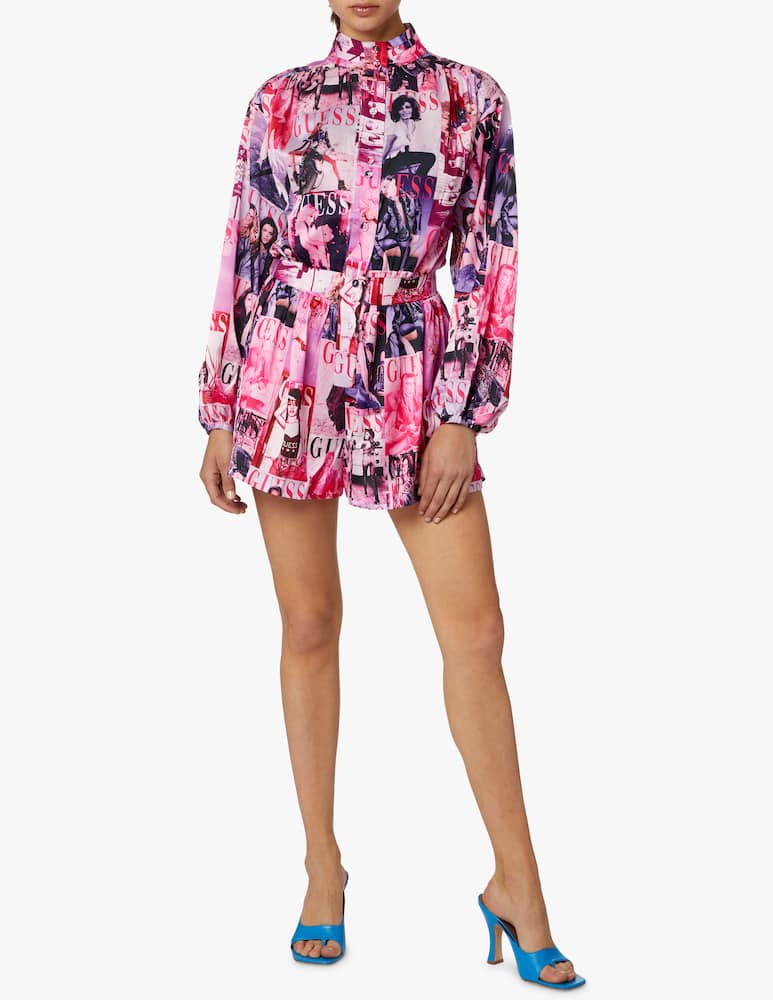 rinascente Guess Tuta corta con stampa magazine
