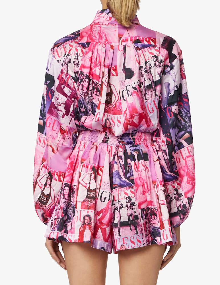 rinascente Guess Tuta corta con stampa magazine