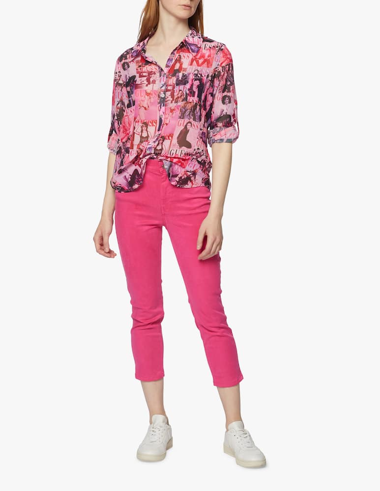 rinascente Guess Magazine print shirt