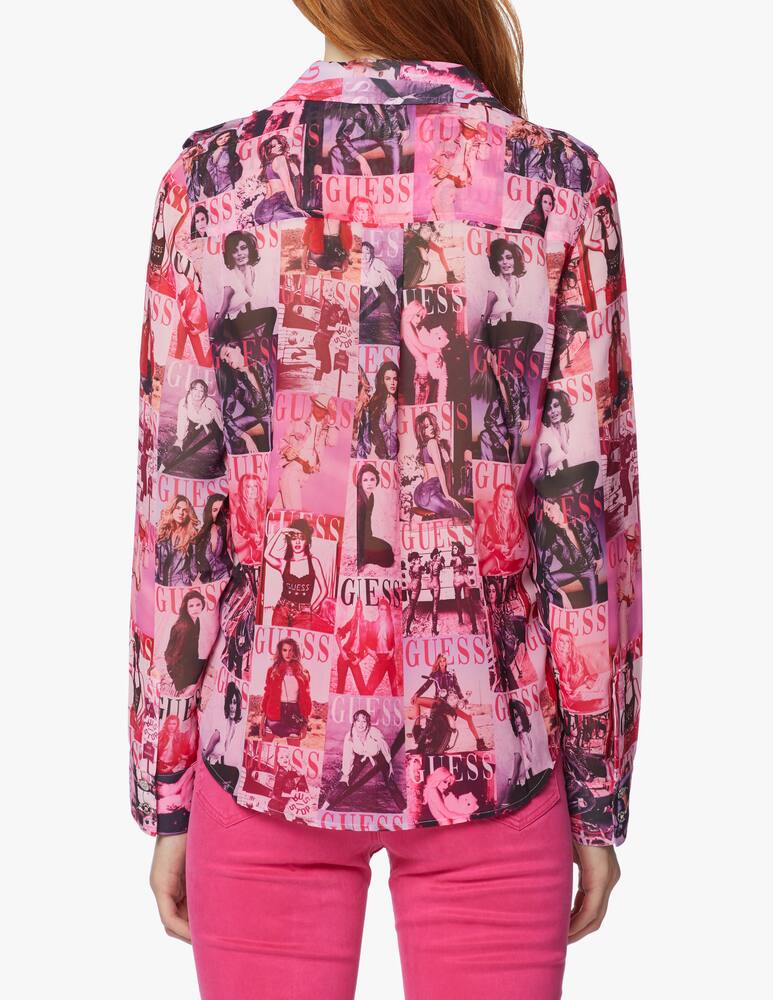 rinascente Guess Magazine print shirt