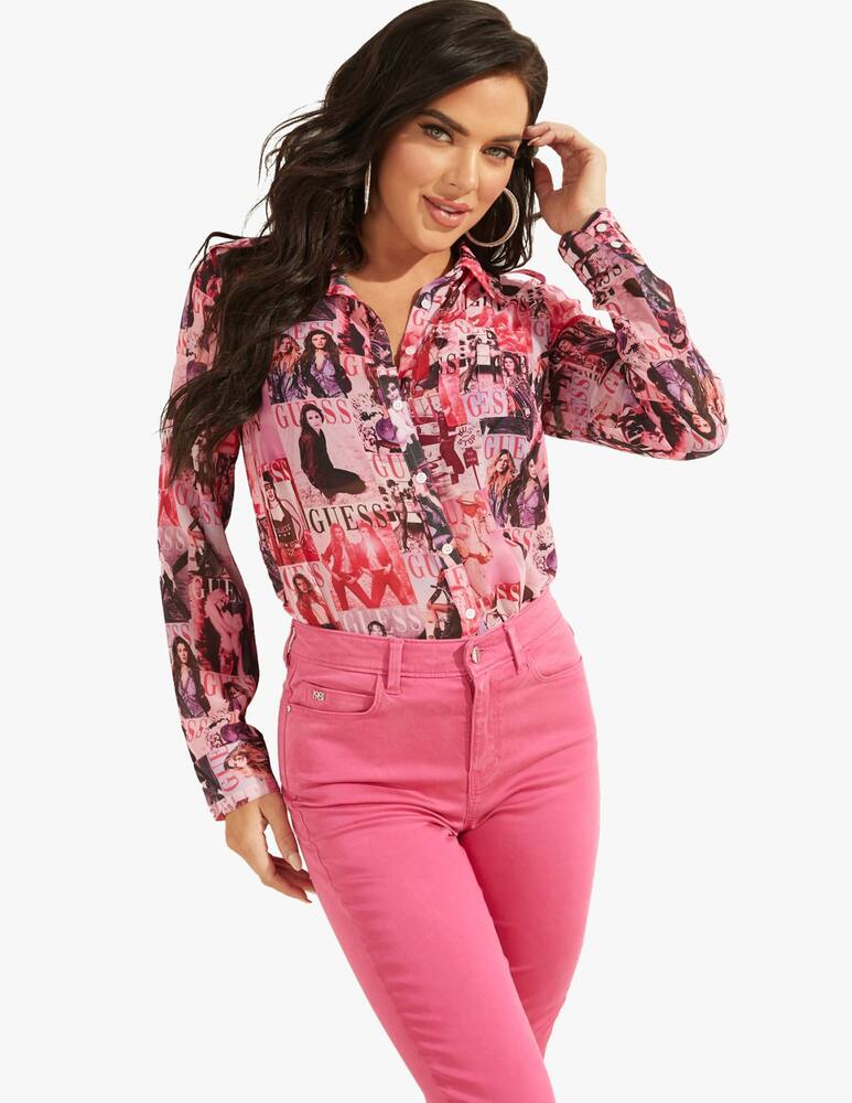 rinascente Guess Magazine print shirt