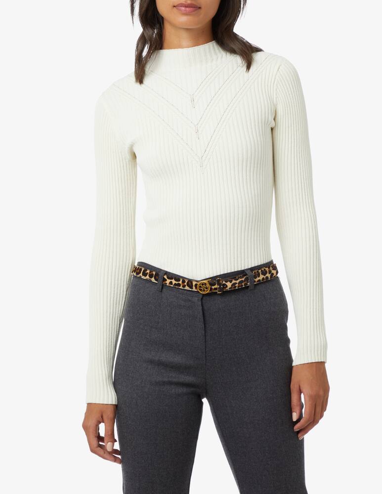 rinascente Guess Abey leather belt - Black