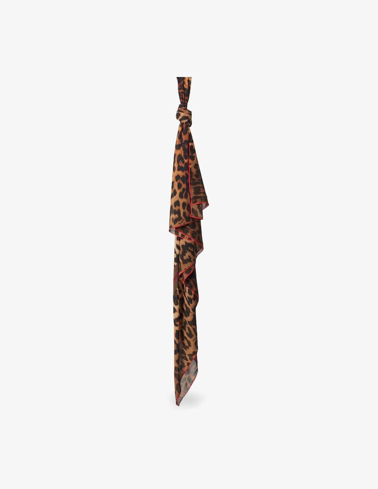 rinascente Guess Leopard print foulard
