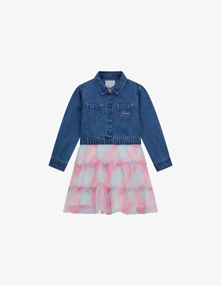 rinascente Guess Denim tulle dress