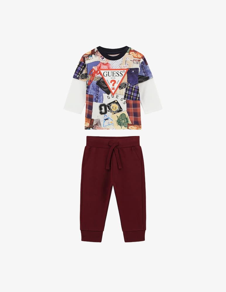 rinascente Guess Graphic t-shirt and jogger set