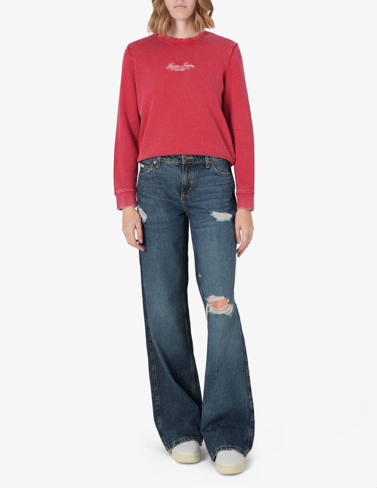 rinascente Guess Jeans Felpa script ricamata