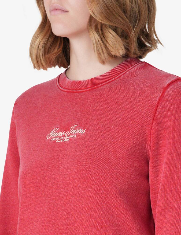 rinascente Guess Jeans Felpa script ricamata