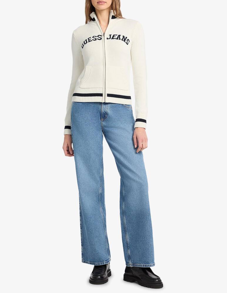 Guess Jeans Zipped intarsia sweater - picture 2 Guess Jeans Zipped intarsia sweater - picture 2
