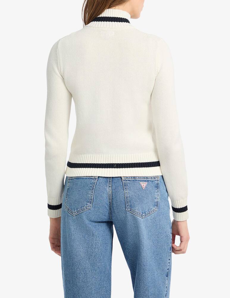 Guess Jeans Zipped intarsia sweater - picture 3 Guess Jeans Zipped intarsia sweater - picture 3