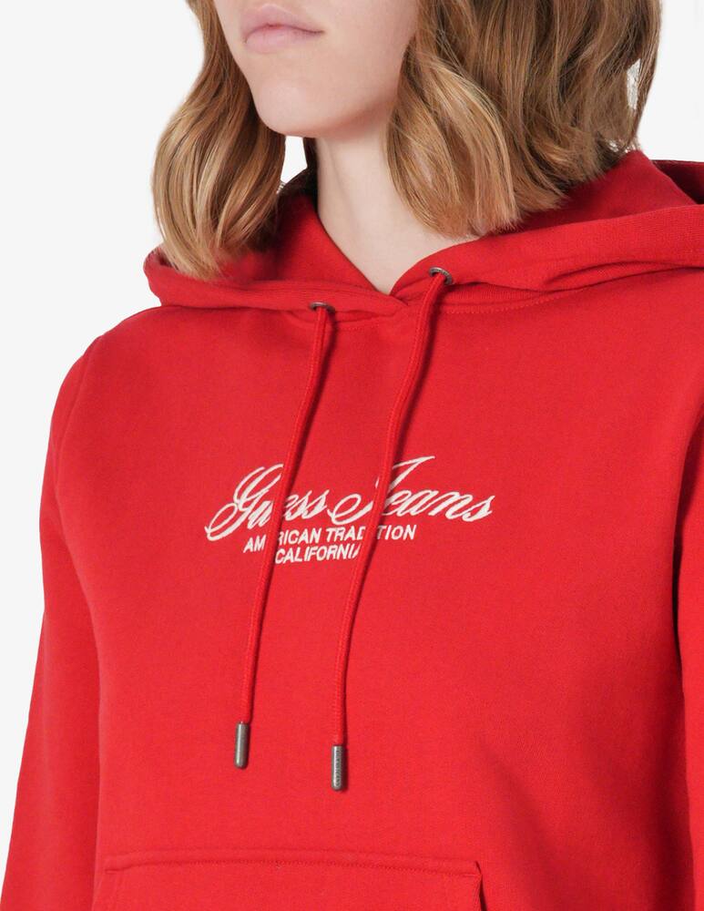 rinascente Guess Jeans Felpa cappuccio script