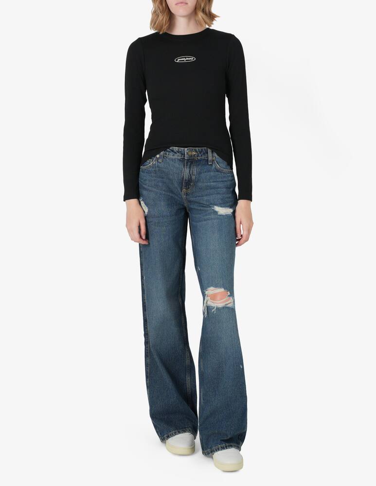 rinascente Guess Jeans Maglietta slim ricamata