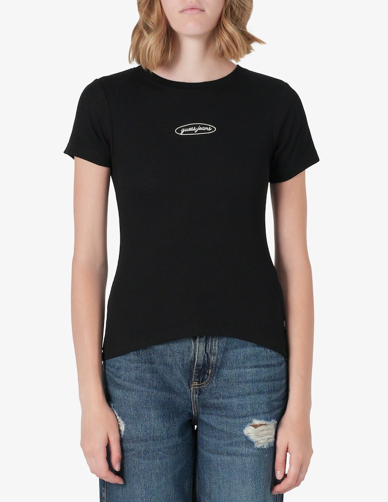 rinascente Guess Jeans Embroidered slim t-shirt