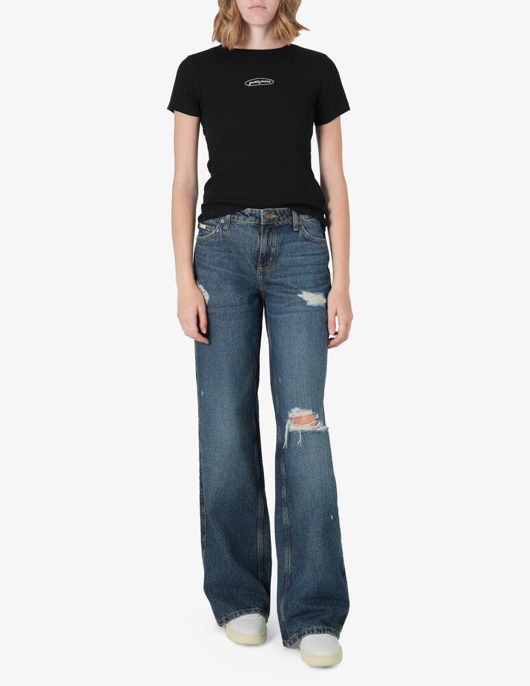 rinascente Guess Jeans Embroidered slim t-shirt