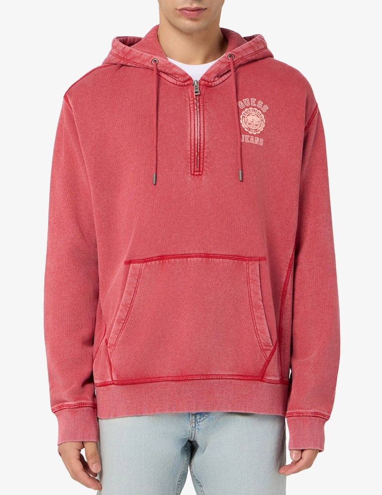 rinascente Guess Jeans Reg hood logo sweatshirt