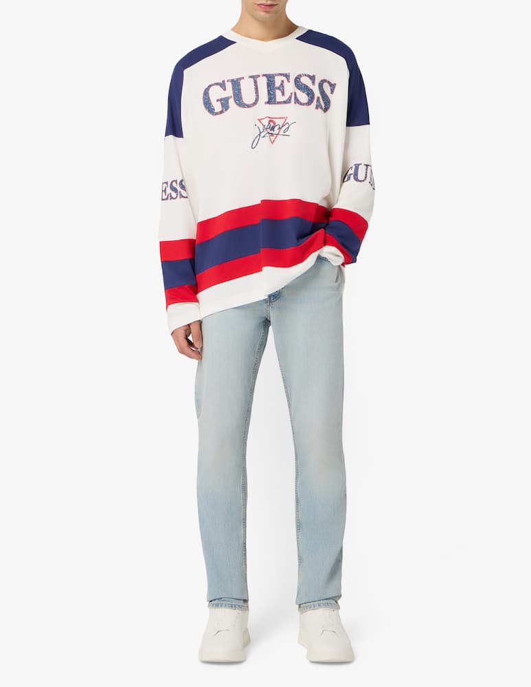 rinascente Guess Jeans Hockey logo tee