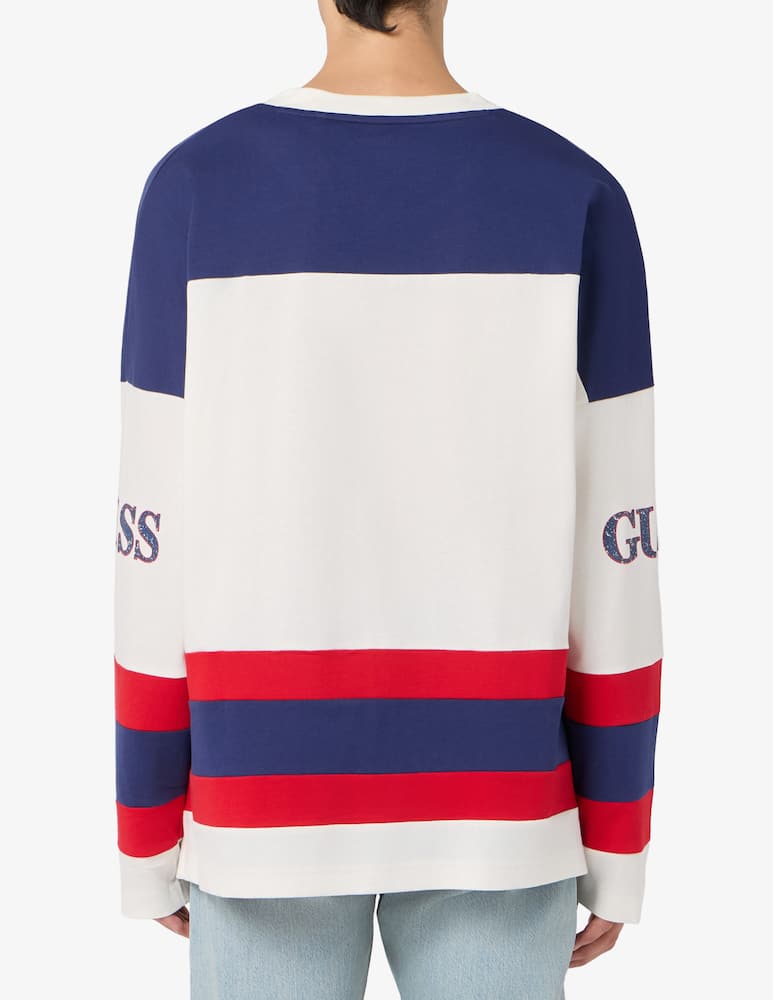 rinascente Guess Jeans Hockey logo tee