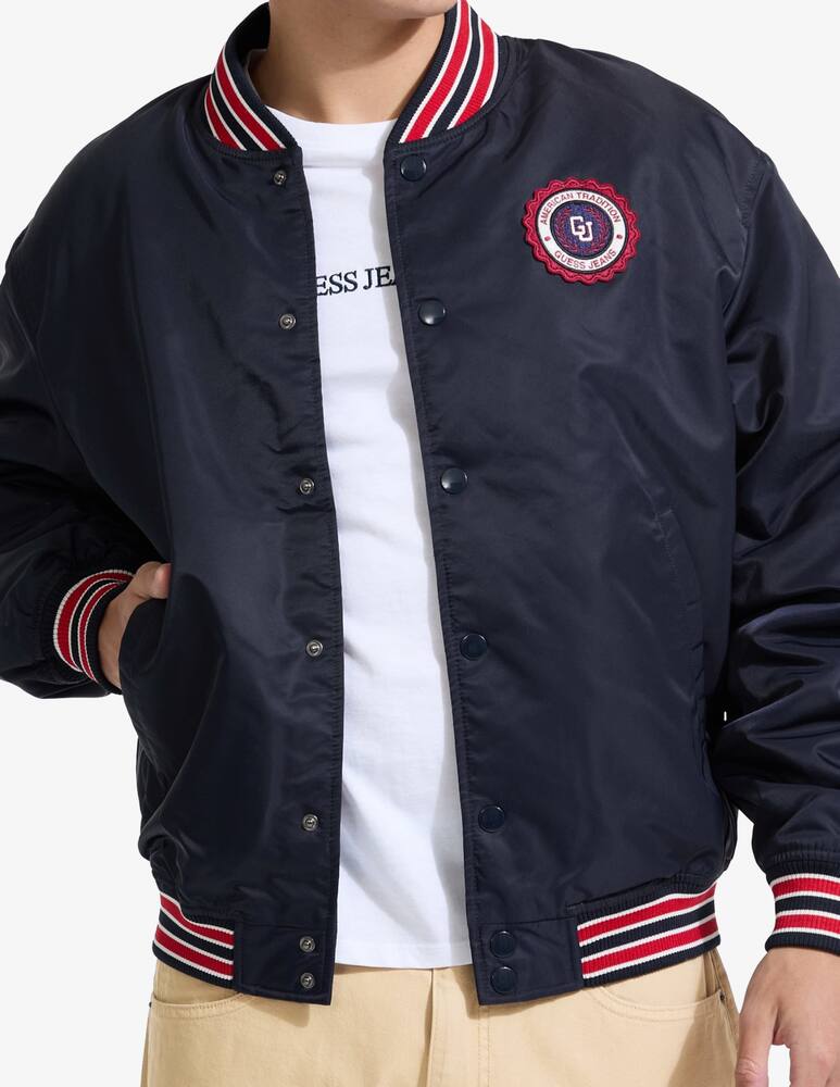 rinascente Guess Jeans Giubbotto varsity con patch