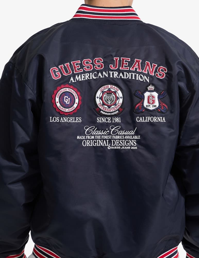 rinascente Guess Jeans Giubbotto varsity con patch