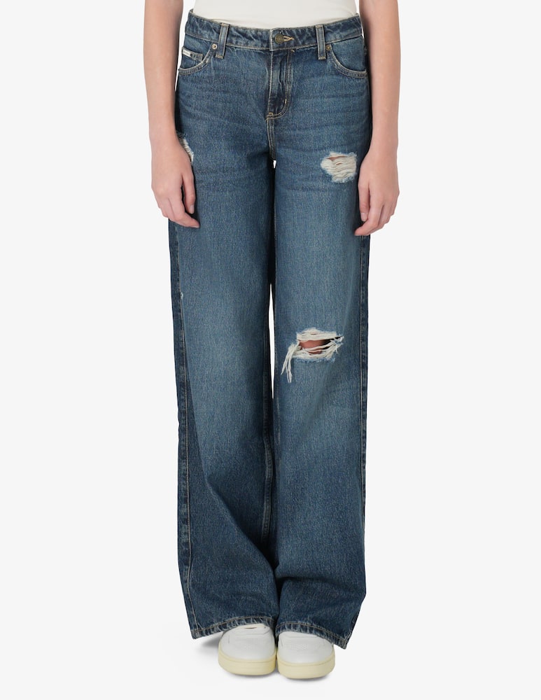 rinascente Guess Jeans Wide leg distressed jeans