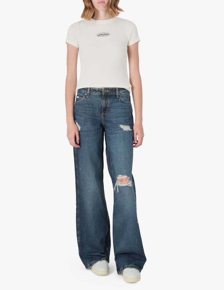 rinascente Guess Jeans Wide leg distressed jeans