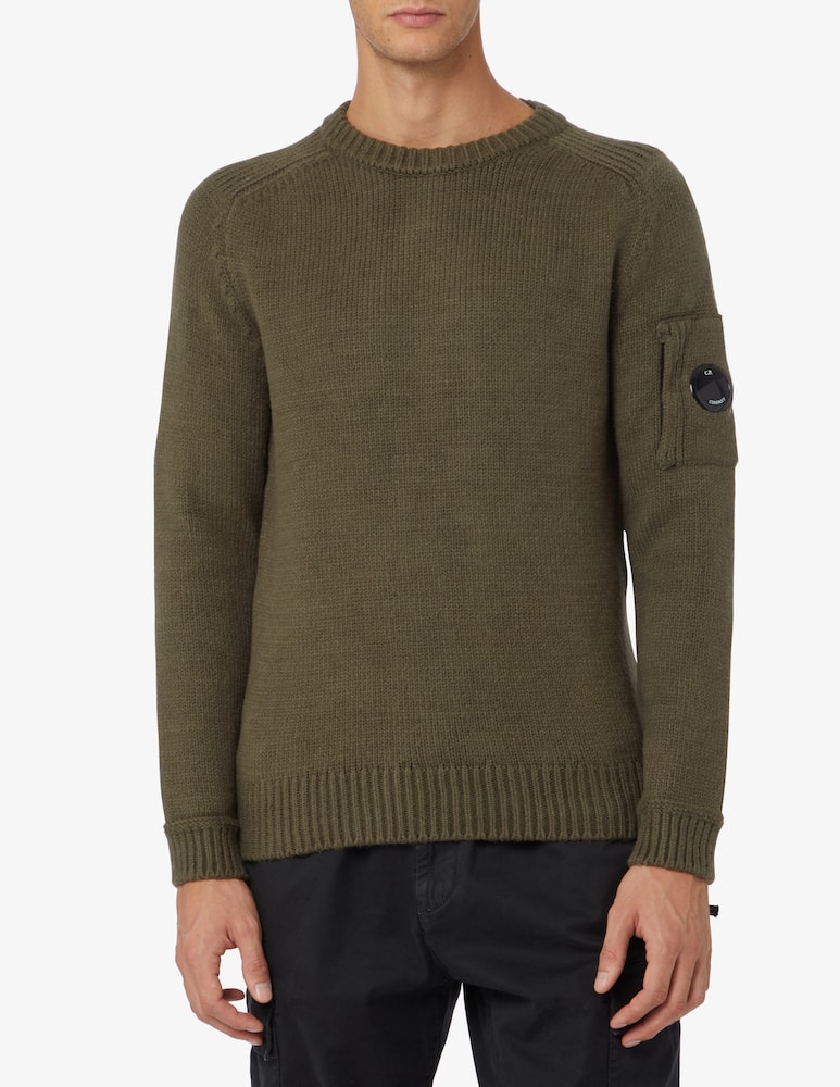 Cp Company Fleece roundneck sweater - Green - picture 1 Cp Company Fleece roundneck sweater - Green - picture 1