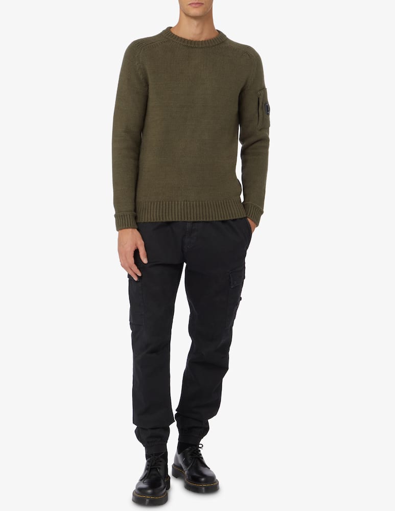 Cp Company Fleece roundneck sweater - Green - picture 2 Cp Company Fleece roundneck sweater - Green - picture 2