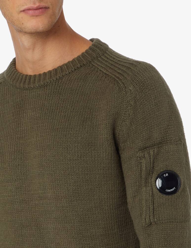Cp Company Fleece roundneck sweater - Green - picture 4 Cp Company Fleece roundneck sweater - Green - picture 4