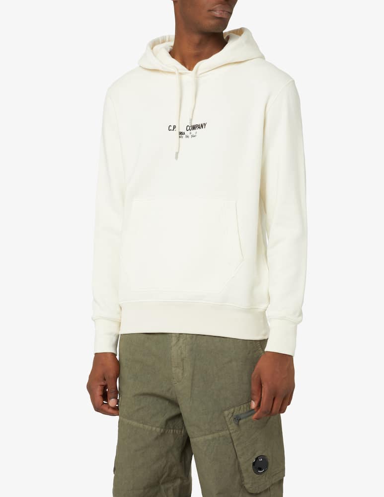 Cp Company Hoodie earth print - White - picture 1 Cp Company Hoodie earth print - White - picture 1