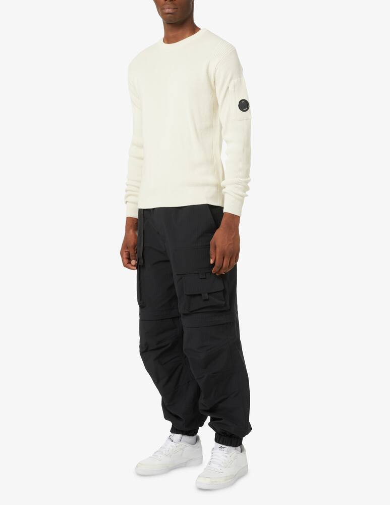 Cp Company Ribbed roundneck sweater - White - picture 2 Cp Company Ribbed roundneck sweater - White - picture 2