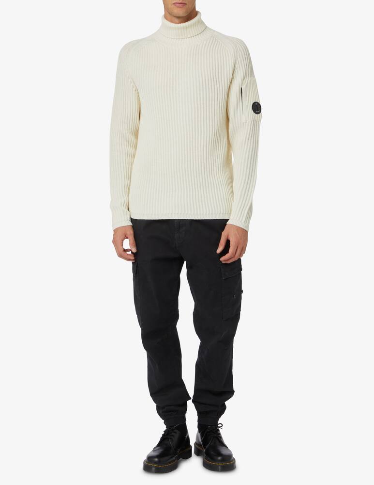 Cp Company Ribbed turtleneck - White - picture 2 Cp Company Ribbed turtleneck - White - picture 2