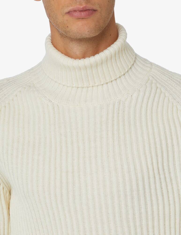 Cp Company Ribbed turtleneck - White - picture 4 Cp Company Ribbed turtleneck - White - picture 4