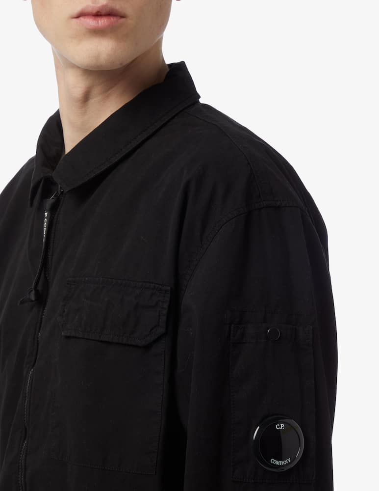 rinascente Cp Company Camicia manica lunga gabardine con zip 