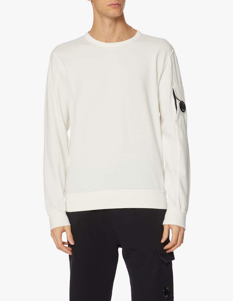 rinascente Cp Company Fleece crewneck sweater with lens