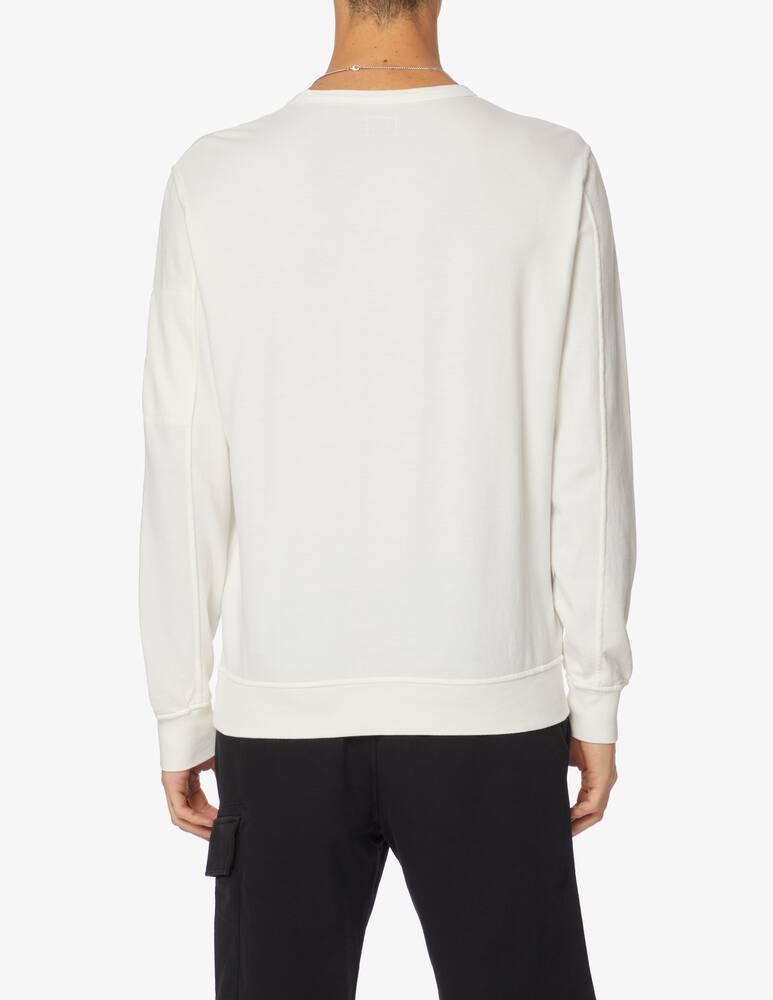 rinascente Cp Company Fleece crewneck sweater with lens