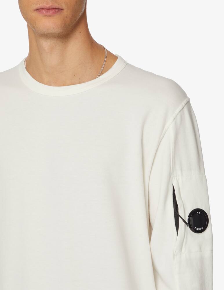 rinascente Cp Company Fleece crewneck sweater with lens