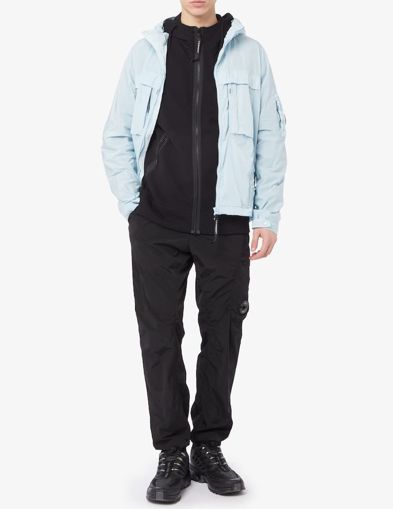 rinascente Cp Company Diagonal raised fleece goggle zipped hoodie