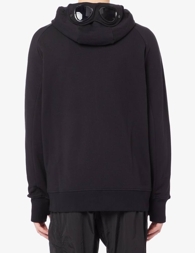 rinascente Cp Company Diagonal raised fleece goggle zipped hoodie